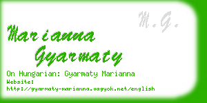 marianna gyarmaty business card